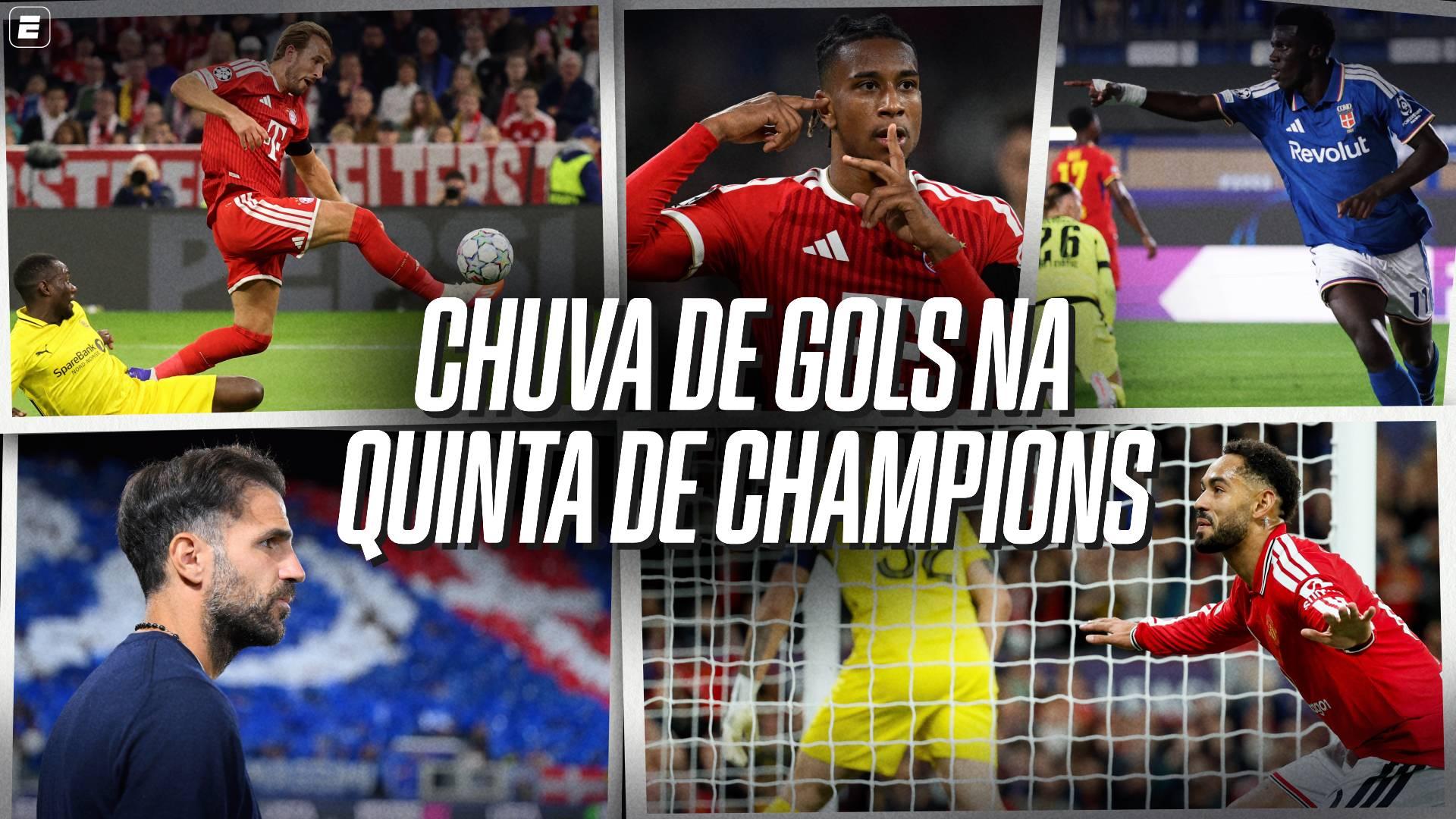 Chuva de gols! Champions tem goleadas de Bayern e 'sensação' Como e retorno triunfal do Manchester United com Matheus Cunha; VEJA