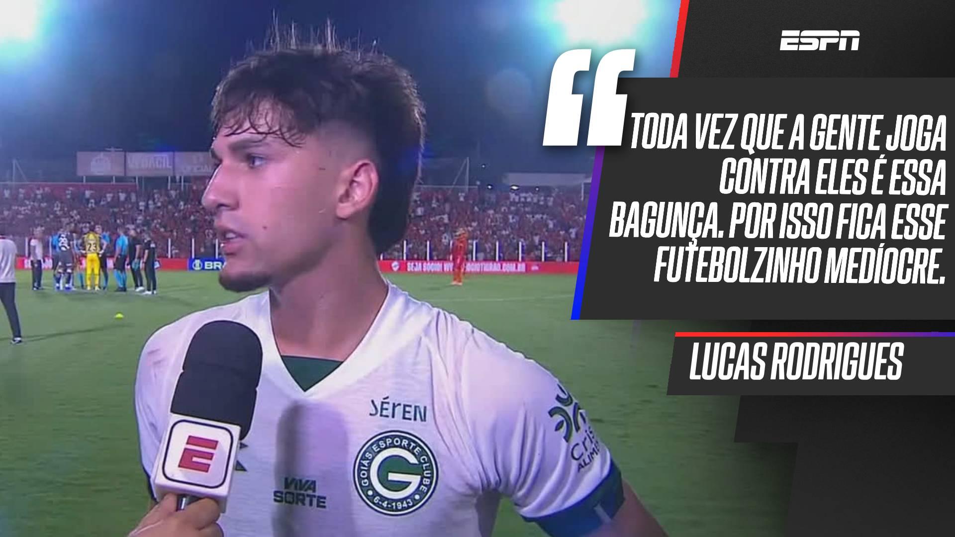 Jogador do Goiás critica Daronco no clássico contra o Vila Nova e dispara: 'Por isso está um futebolzinho medíocre'