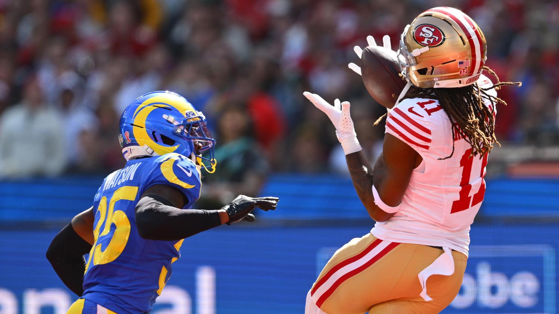 ¡Brock Purdy y Demarcus Robinson se combinan para TD de 39 yardas!