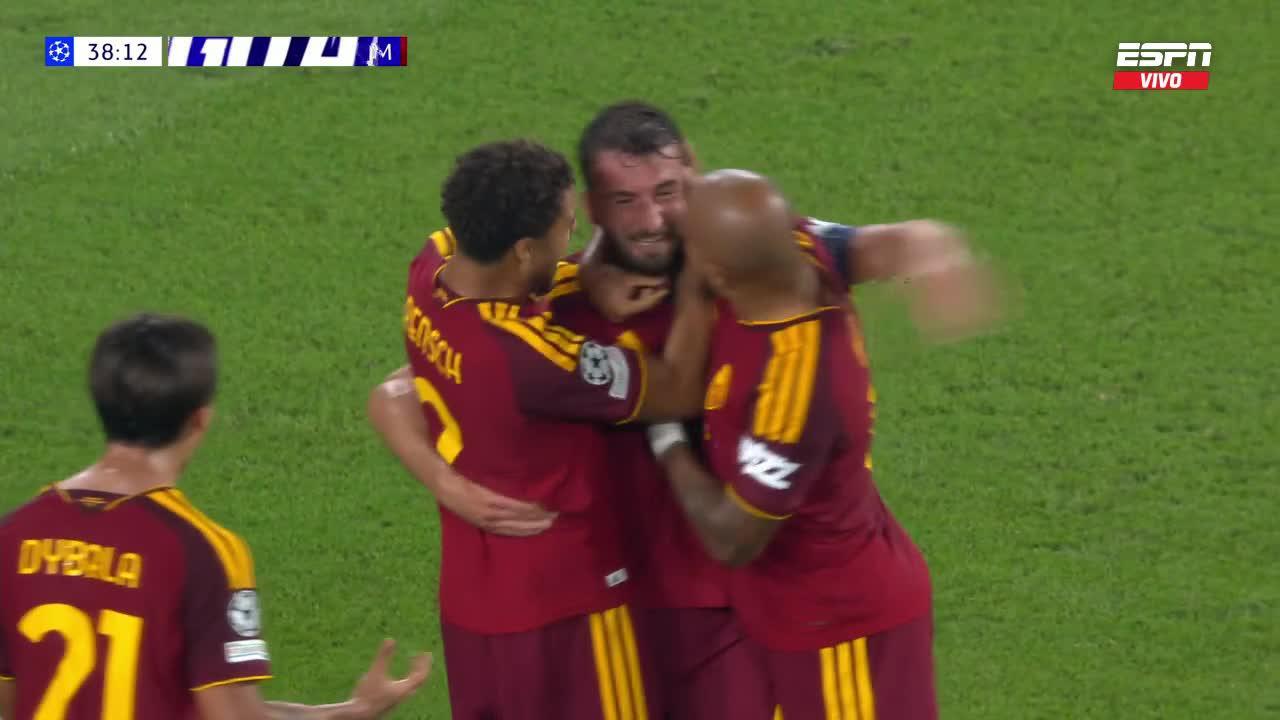 ¡Arriba La Loba! Cristante anotó el 1-0 ante Fenerbahce en la Champions