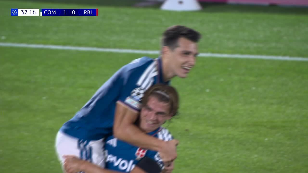 Baturina frotó la lampara y Douvikas anotó el 2-0 ante el Leipzig en la Champions