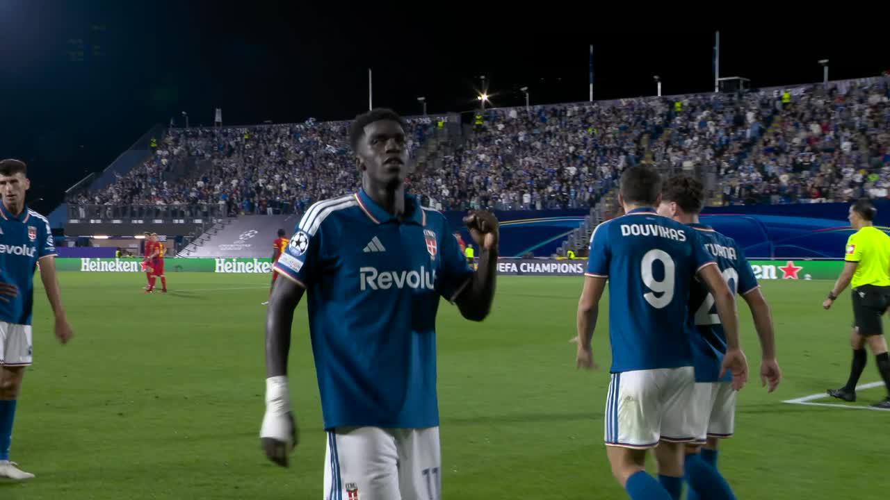 Diao marcó el 3-0 y sentenció el encuentro ante el Leipzig