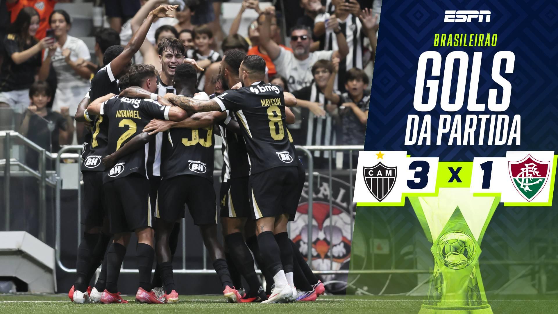 VEJA os gols do confronto entre Atlético-MG e Fluminense pelo Brasileirão