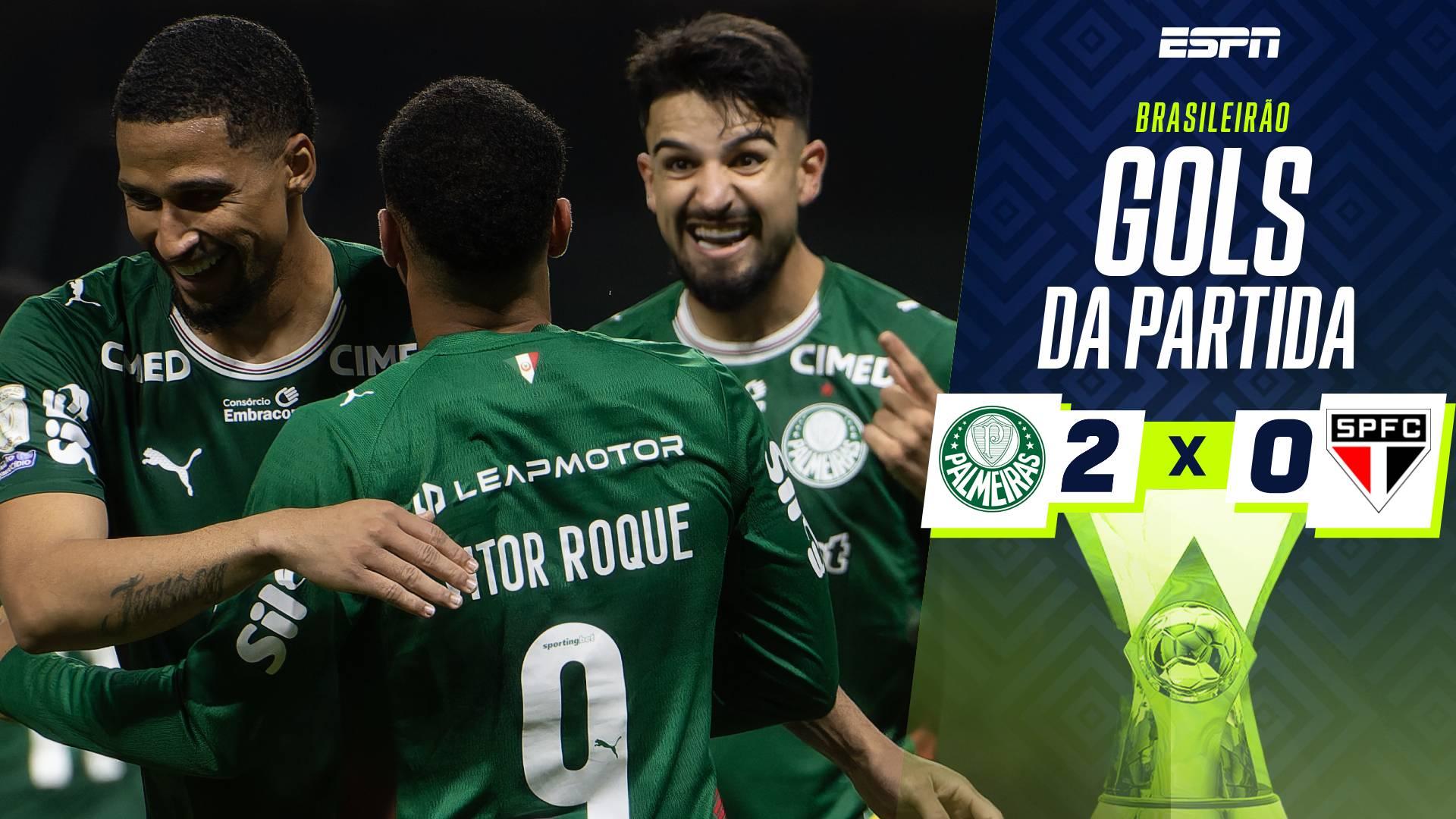 Murilo e Vitor Roque marcam, Palmeiras vence o São Paulo e retoma liderança do Brasileirão; VEJA os gols