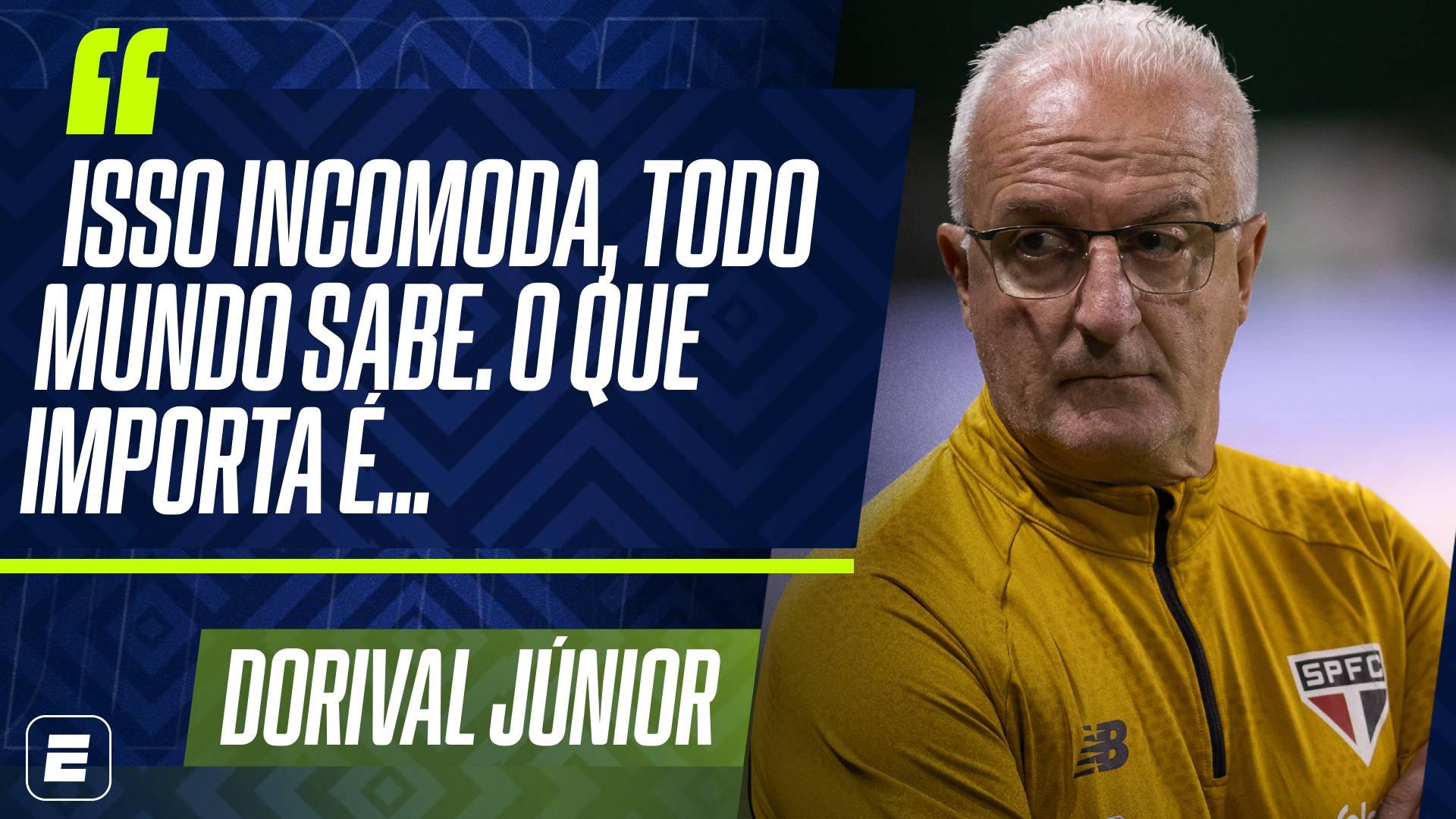 Dorival abre o jogo sobre salários atrasados no São Paulo, mas nega relação com derrota no Choque-Rei: 'Questão de tempo para...'