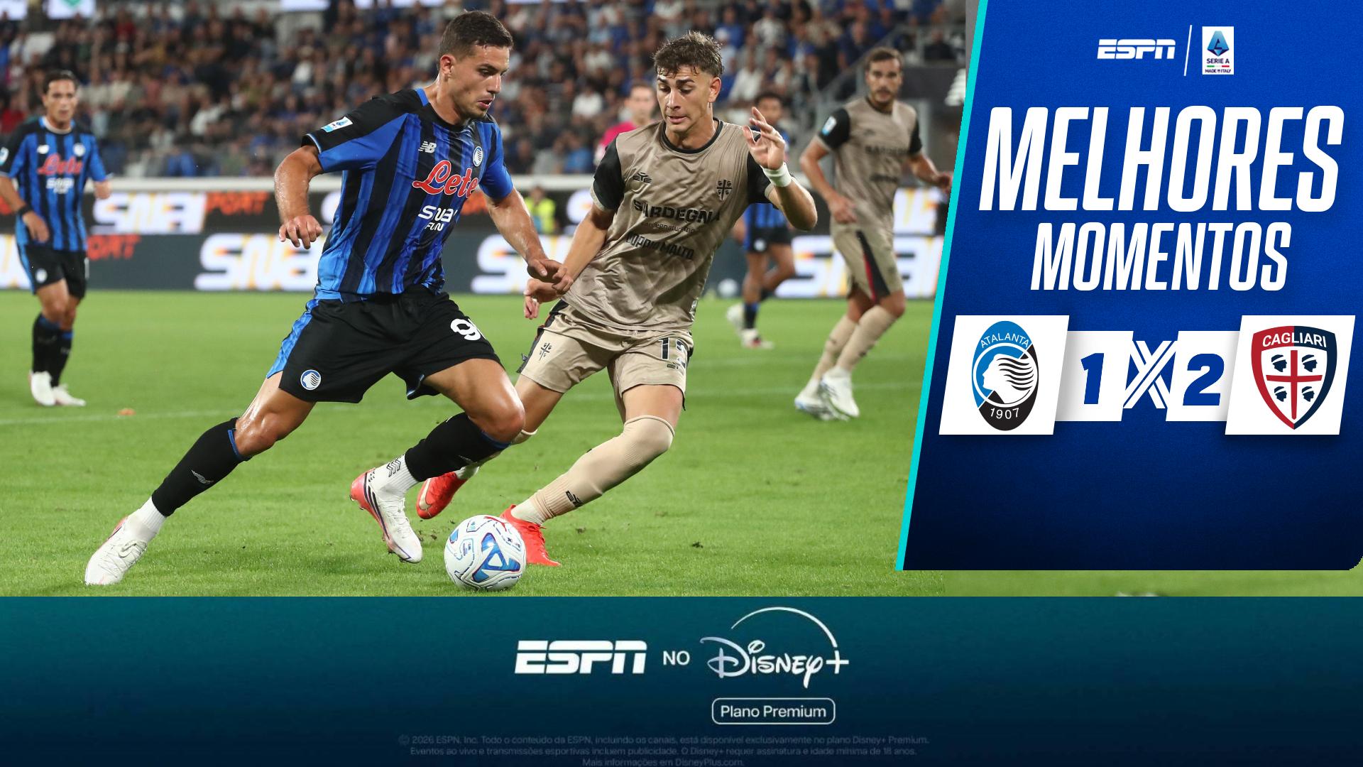 Cagliari vence Atalanta por 2 a 1 pelo Campeonato Italiano; VEJA melhores momentos