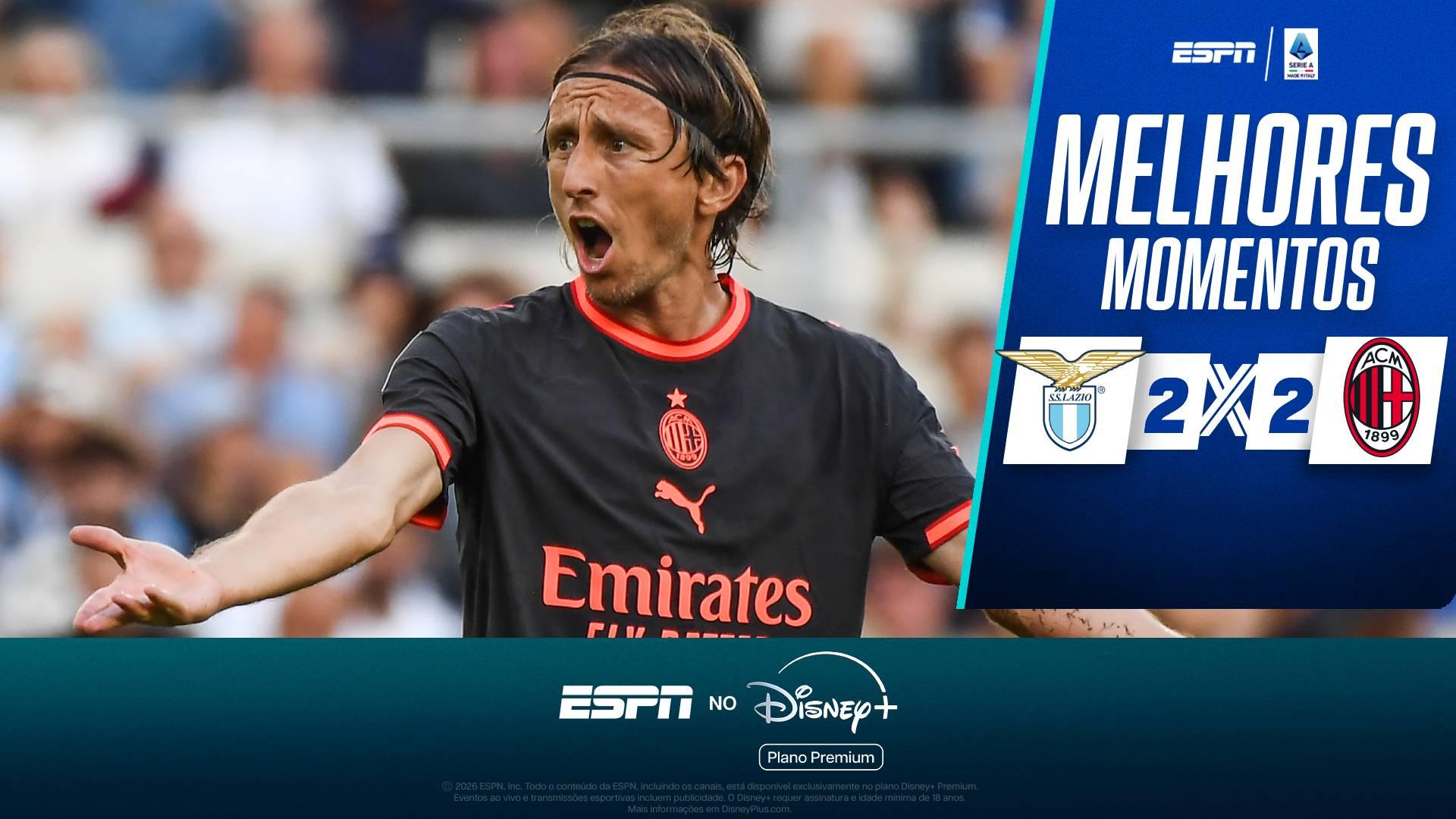 Diego Moreira brilha e garante empate do Milan contra a Lazio; VEJA como foi
