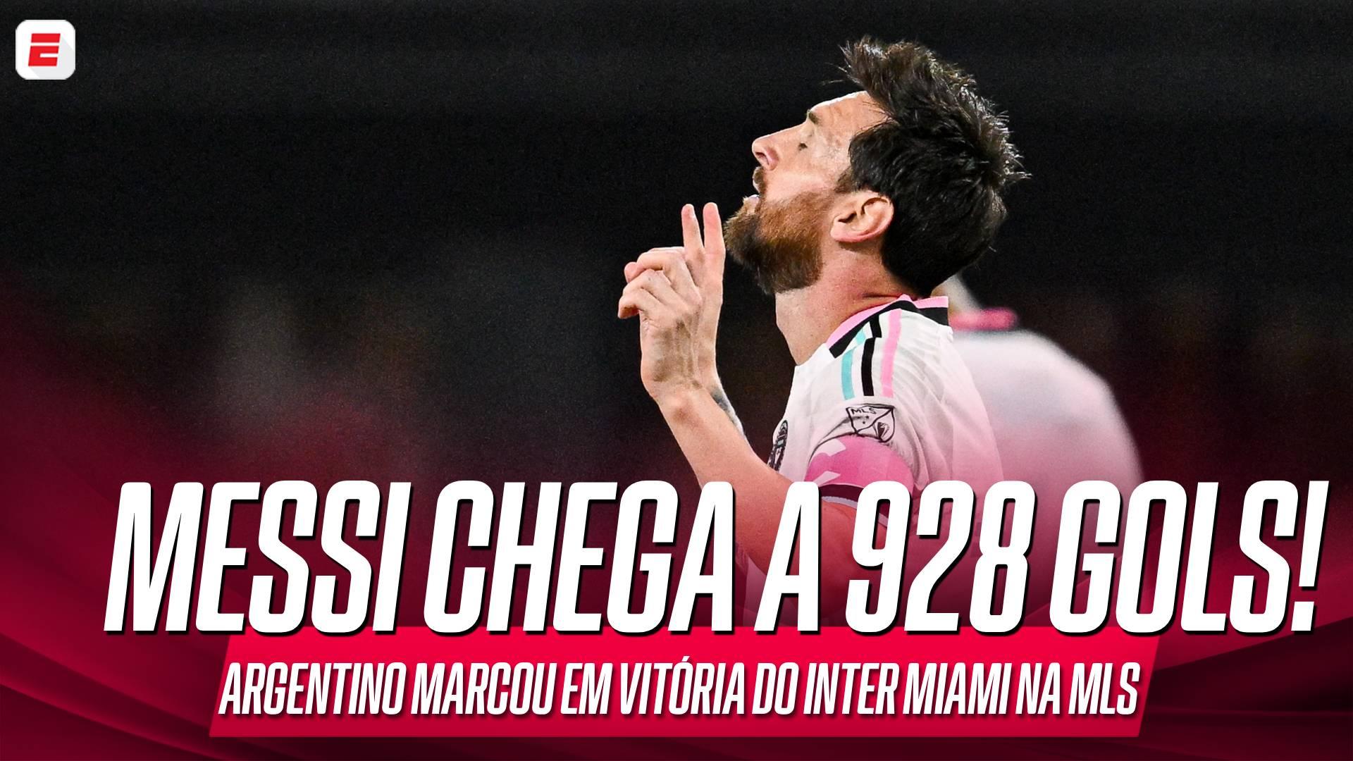 Messi marca em empate do Inter Miami na MLS e chega ao gol de número 928; VEJA