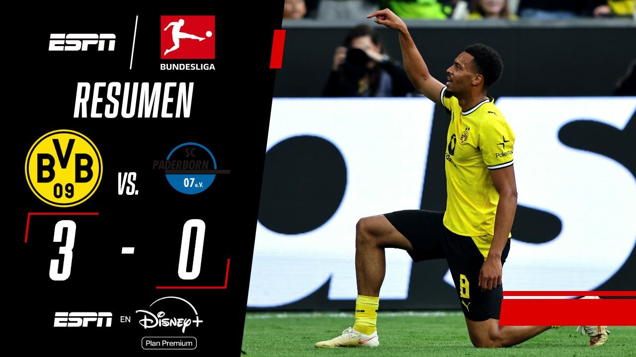Borussia Dortmund le ganó a Padeborn y tiene puntaje ideal en la Bundesliga