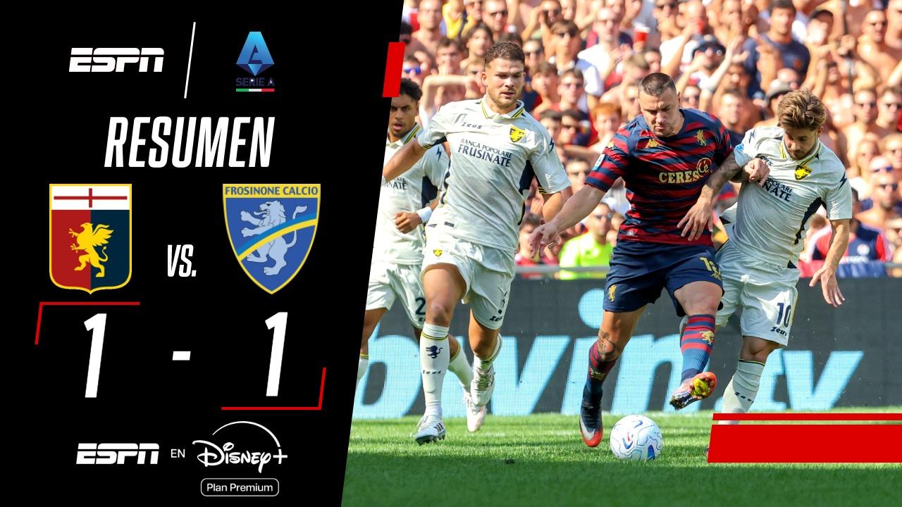 Genoa y Frosinone repartieron puntos en un partidazo