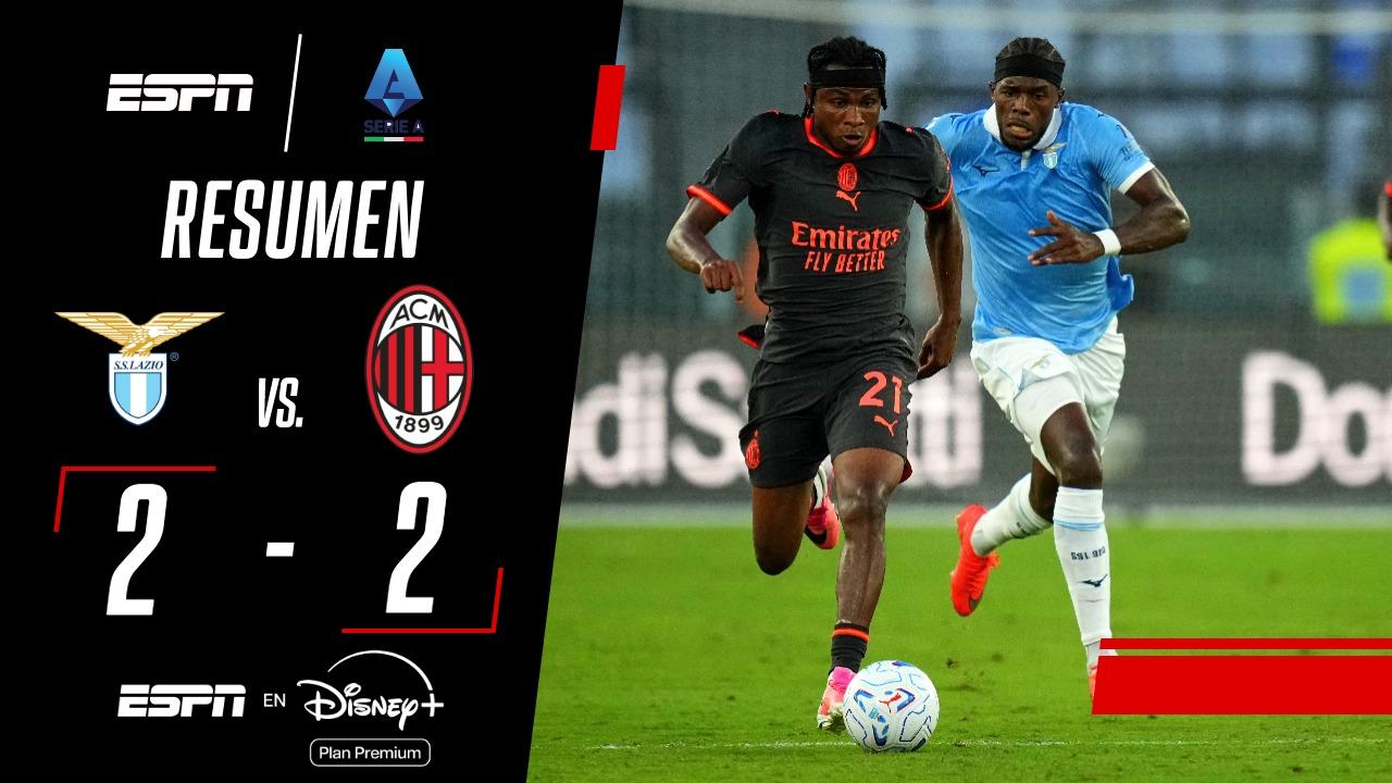 En una ráfaga, Milan se lo empató a Lazio