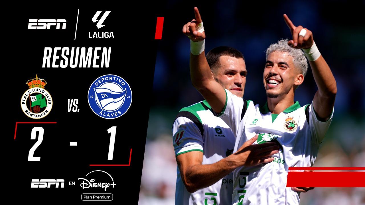 Racing Santander venció al Alavés en LaLiga