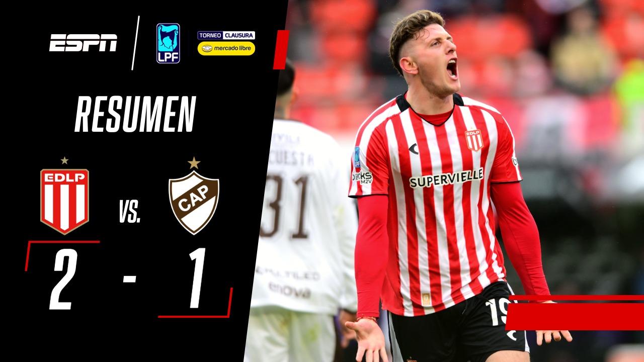 ¡Estudiantes y un agónico triunfo ante Platense por el Torneo Clausura!