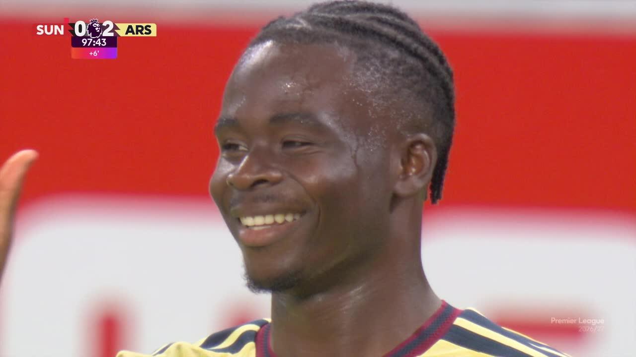 Saka amplió la ventaja de Arsenal con una gran definición