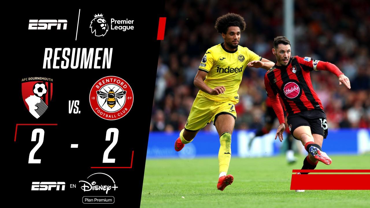 ¡Bournemouth y Brentford empataron en un partidazo!