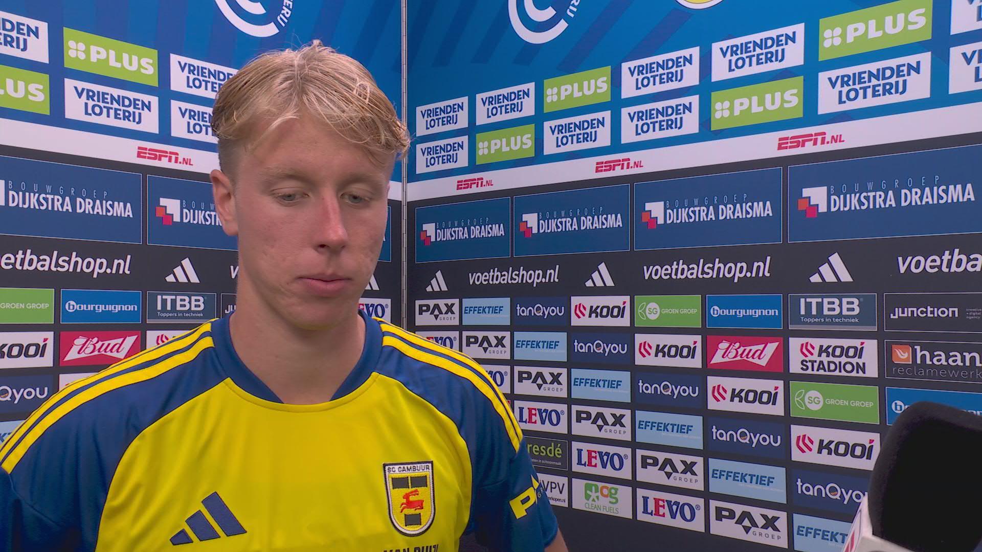 Van Duijl over zijn assist: "Ook al had ik heel graag een goal gemaakt vandaag, op deze manier is het ook mooi"