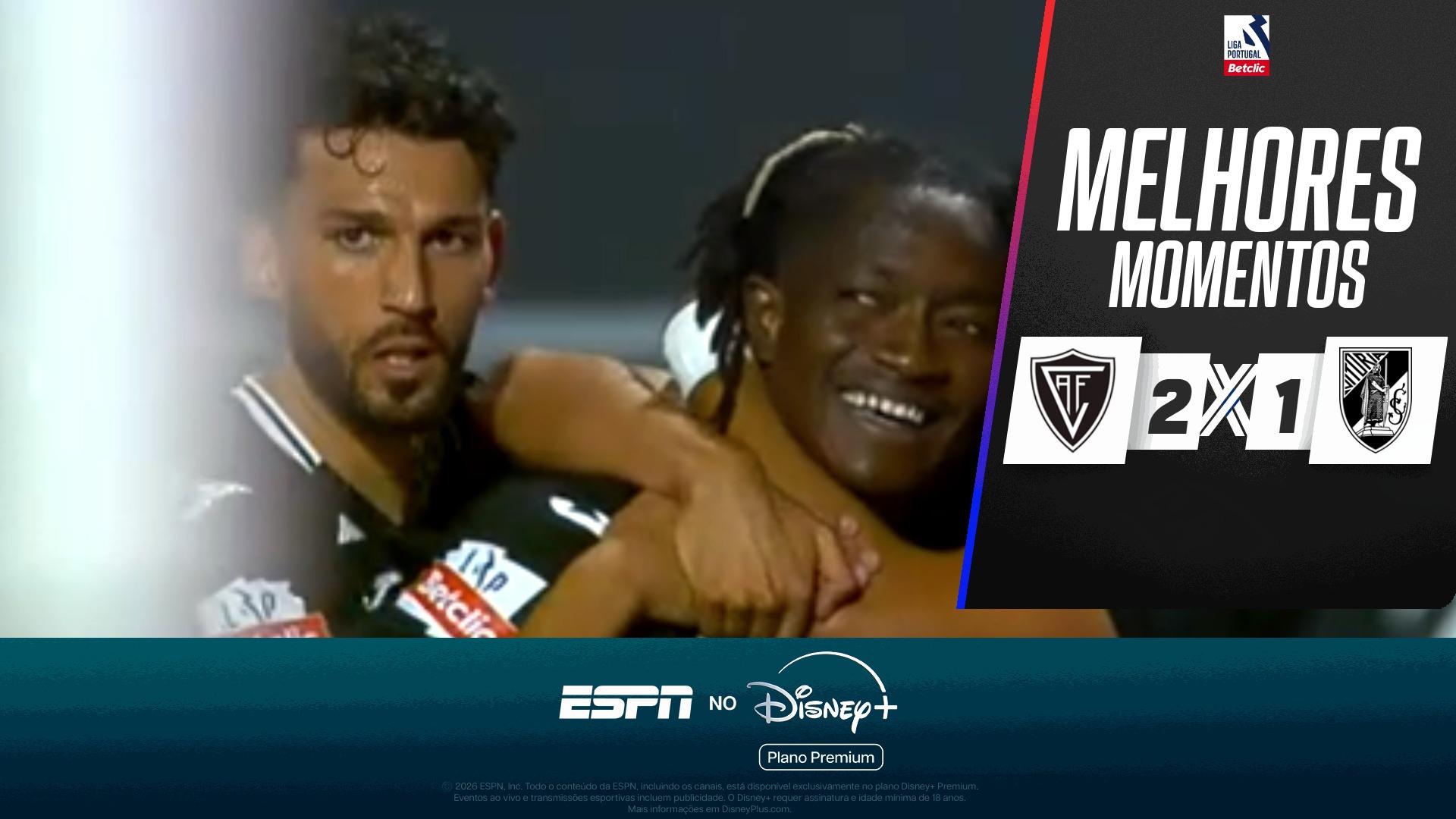 Viseu 2 x 1 Vitória Guimarães no Campeonato Português: VEJA os melhores momentos