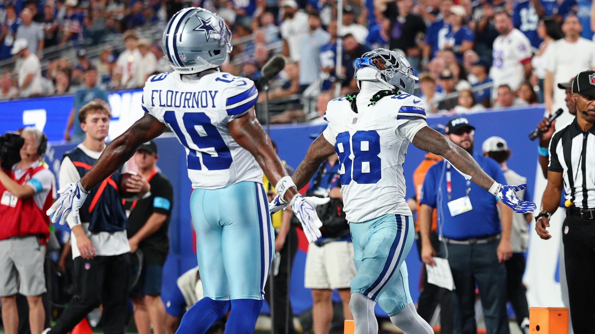 Giants' offense rolls over the Cowboys to give coach John Harbaugh a 28-20 win in his debut