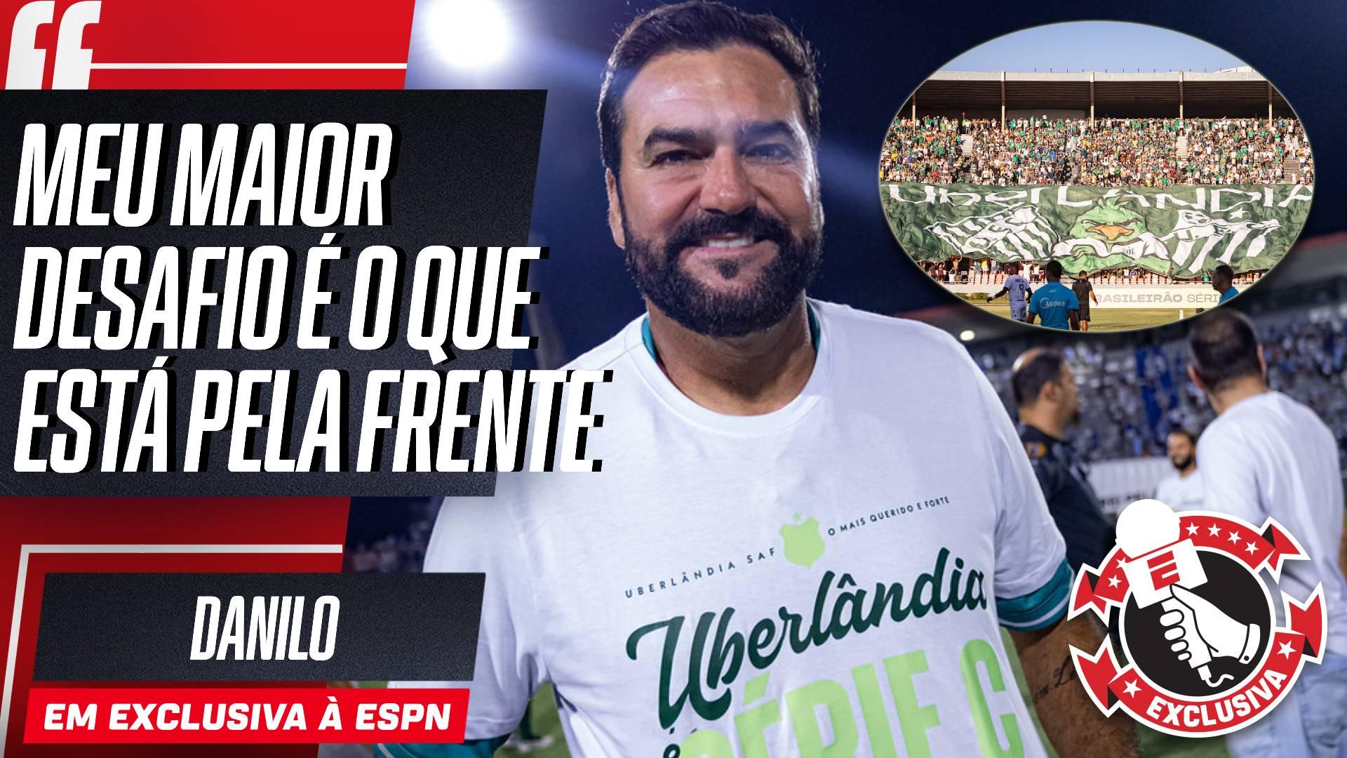 Campeão da Série D com o Uberlândia, Danilo exalta jogador ex-Botafogo: 'Camisa 10 como ele são poucos no Brasil'