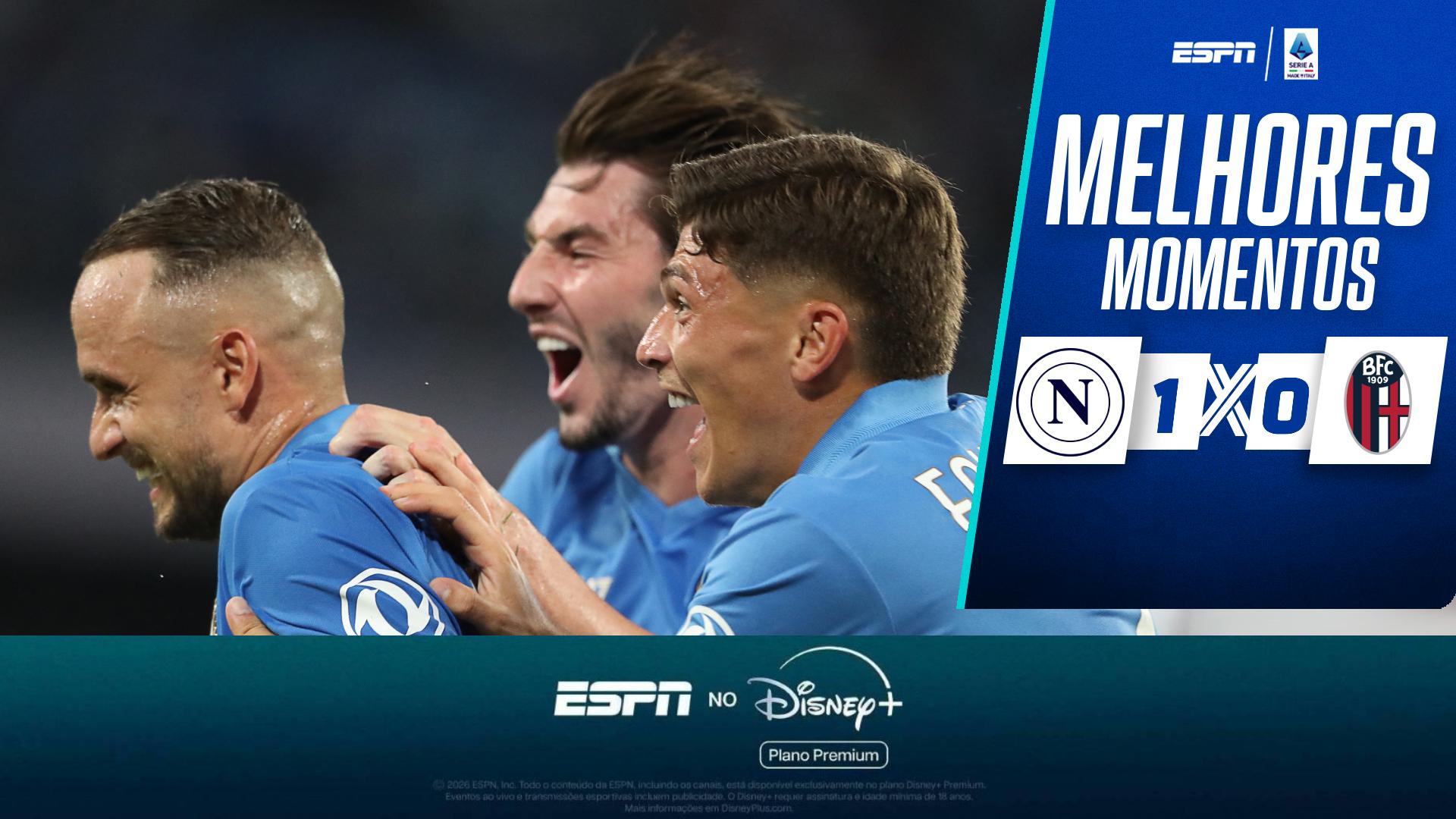 Napoli supera Bologna e volta a vencer no Italiano após duas derrotas seguidas; VEJA melhores momentos