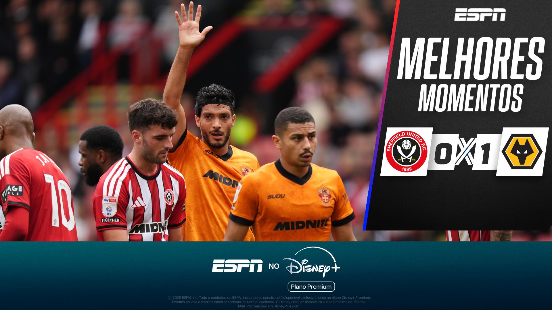 Raúl Jiménez marca nos acréscimos, e Wolverhampton vence Sheffield United na Championship; VEJA os melhores momentos