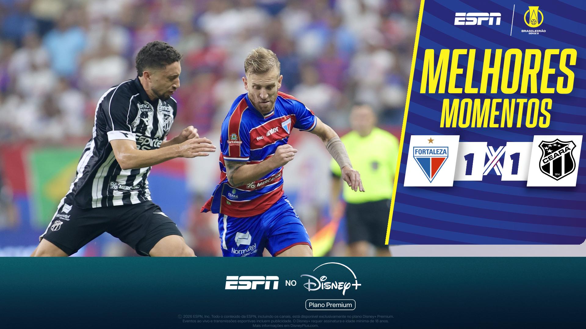 Ceará busca empate contra o Fortaleza e mantém tabu de 16 jogos sem perder o Clássico-Rei; VEJA como foi