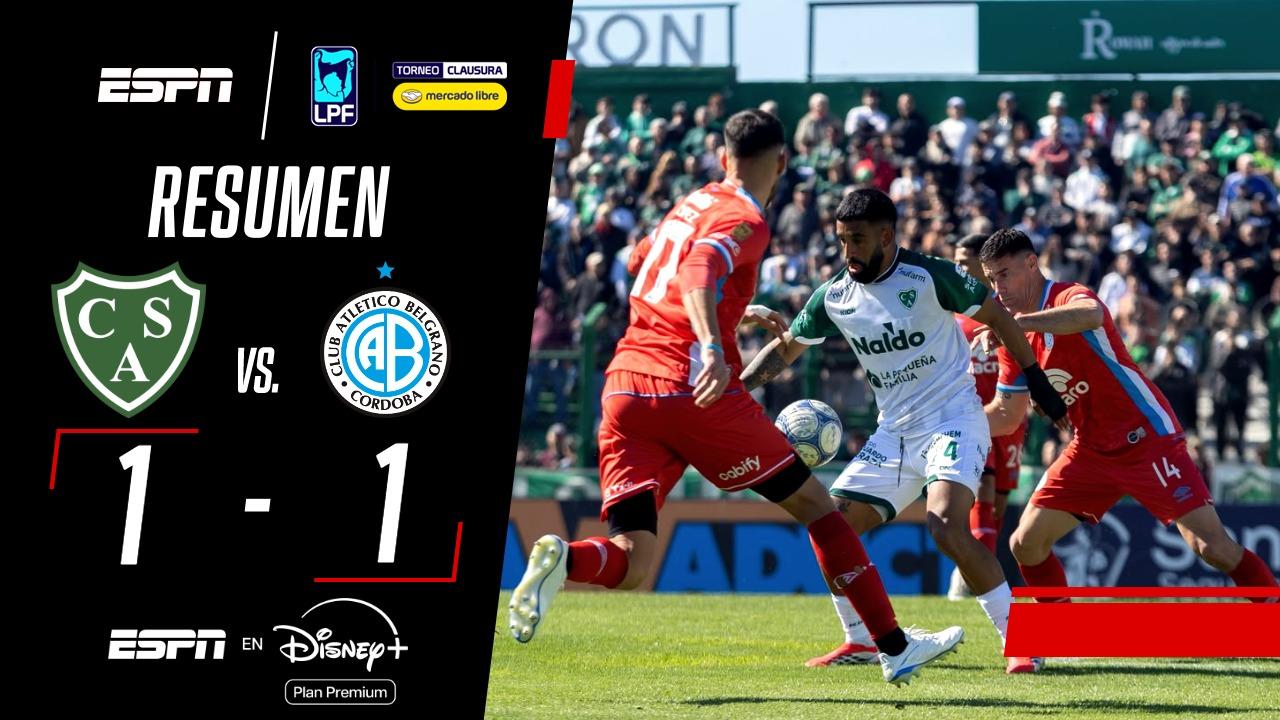 ¡Belgrano lo empató en la última ante Sarmiento en Junín!