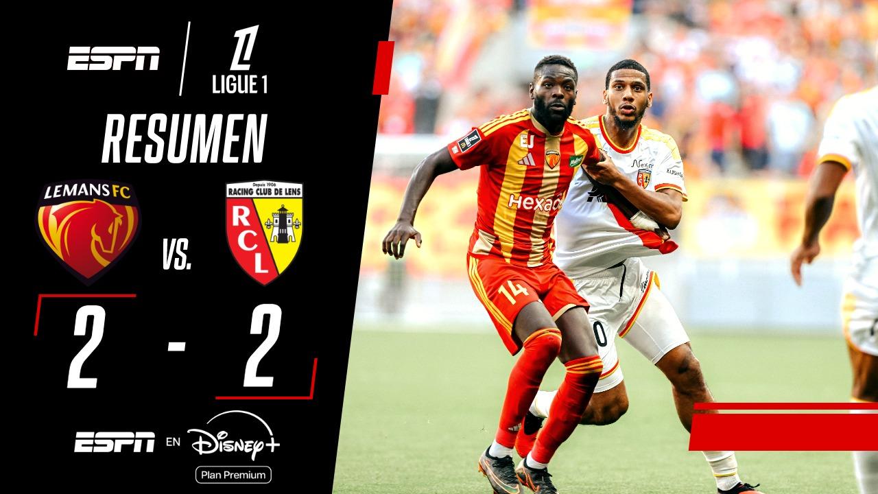 Entretenido partido ente Le Mans y Lens en la Ligue 1