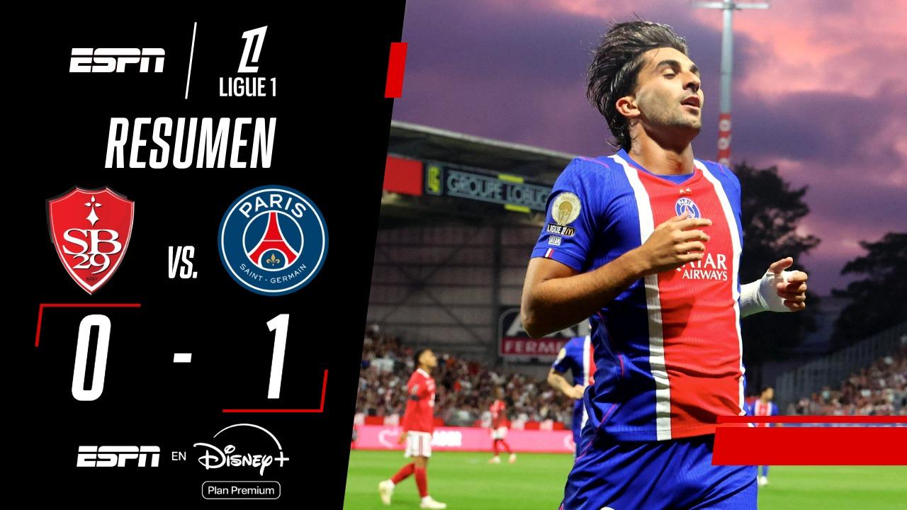 ¡PSG visitó a Brest y obtuvo su primer triunfo en la Ligue 1!