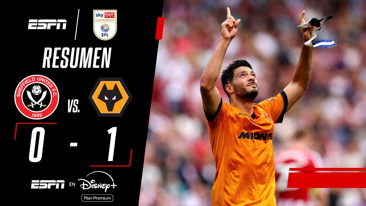 Con gol agónico de Jiménez, Wolverhampton derrotó al Sheffield en el Championship