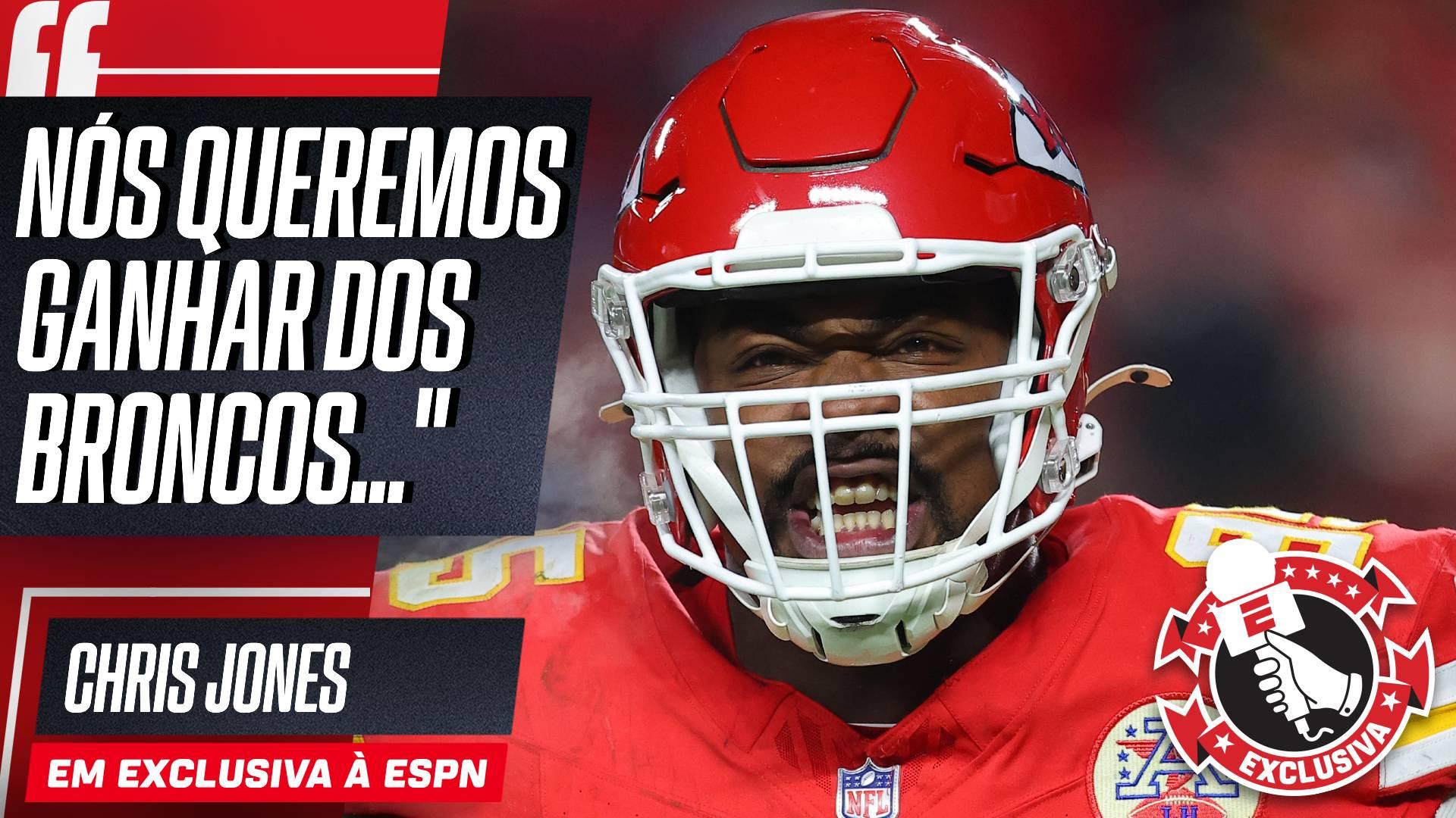 Chris Jones esquenta rivalidade com Broncos antes de duelo decisivo no Monday Night: 'Estão no nosso caminho para ganhar a divisão'