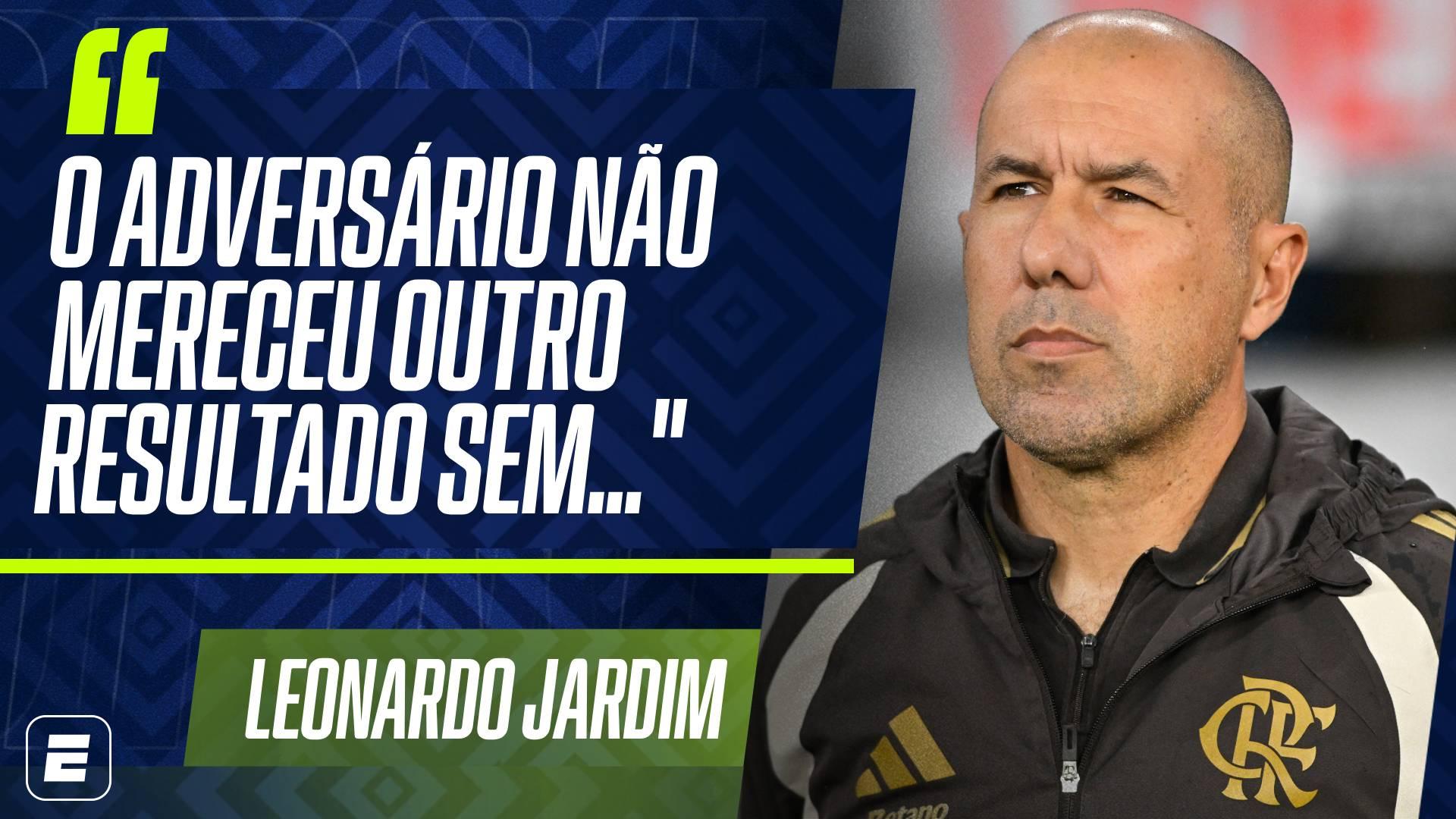 Jardim diz que Corinthians mereceu perder e ressalta superioridade do Flamengo: '33 finalizações contra 3'