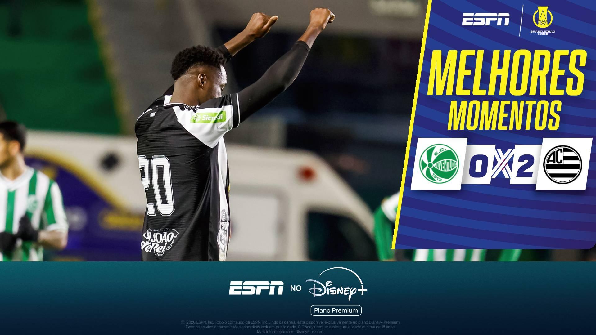 Athletic vence o Juventude fora de casa pela Série B; VEJA os melhores momentos