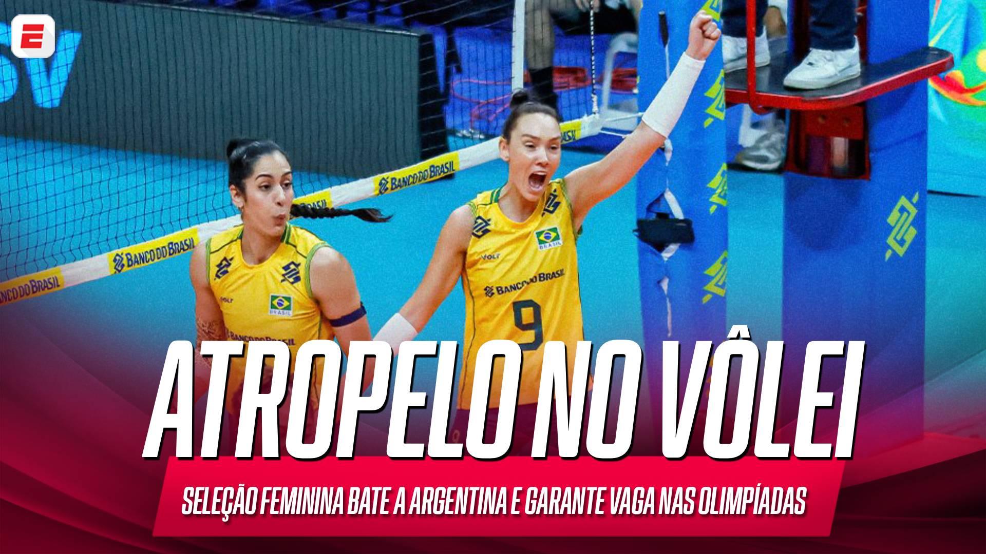 Brasil atropela Argentina no vôlei feminino, conquista Pré-Olímpico e garante vaga nas Olimpíadas de Los Angeles; VEJA os melhores momentos