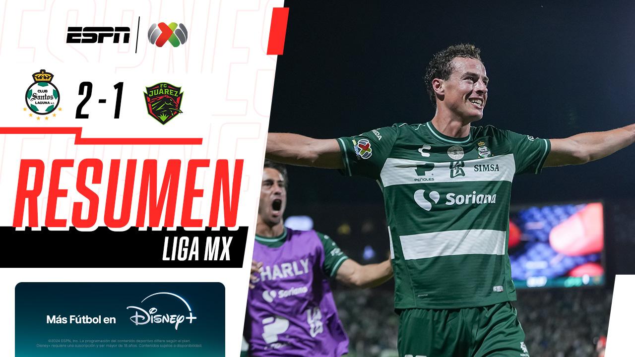 Santos 2-1 Juárez | ¡Santos suma su primera victoria en el torneo! | Resumen