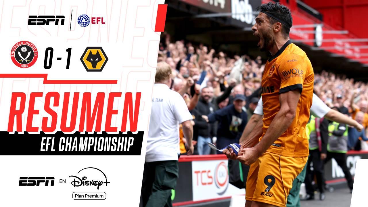 Raúl Jiménez lleva a la victoria a los Wolves ante el Sheffield