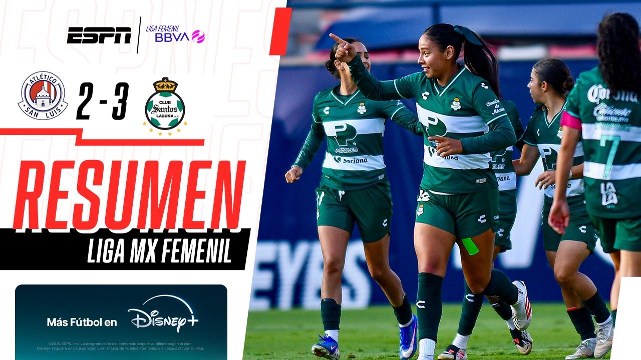 Sorpresiva remontada de Santos Laguna en tarde de goles