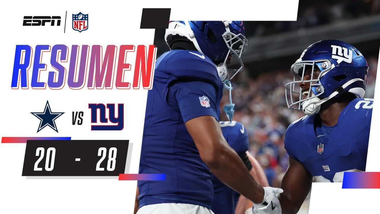 ¡Los Giants sorprenden a los Cowboys en la semana 1! | Resumen
