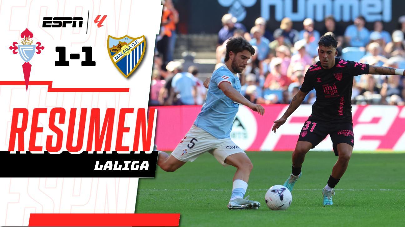 ¡Celta y Málaga se reparten los puntos tras empatar 1-1!