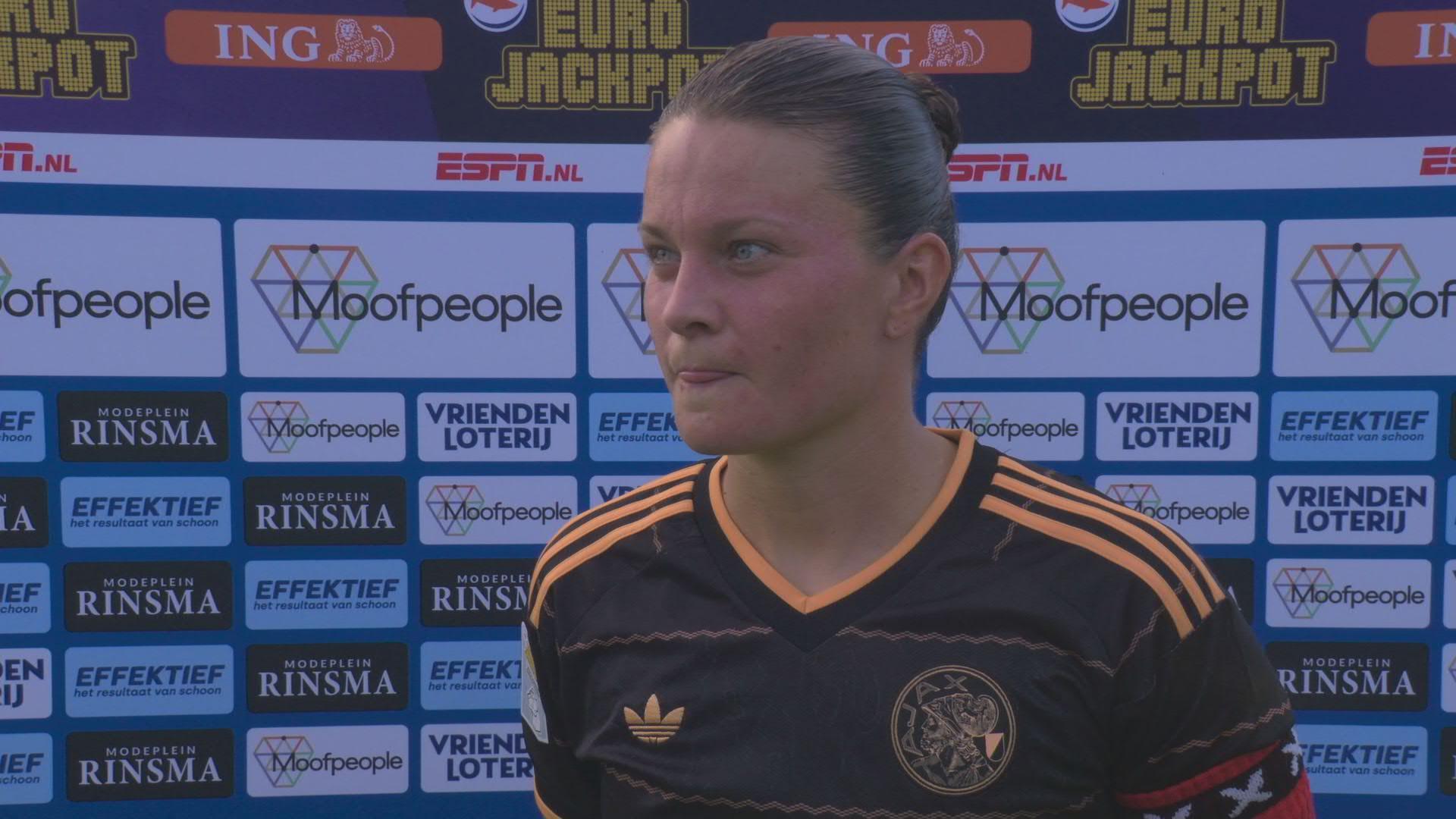 Sherida Spitse herkent probleem bij Ajax: "We maken de kansen gewoon niet af"