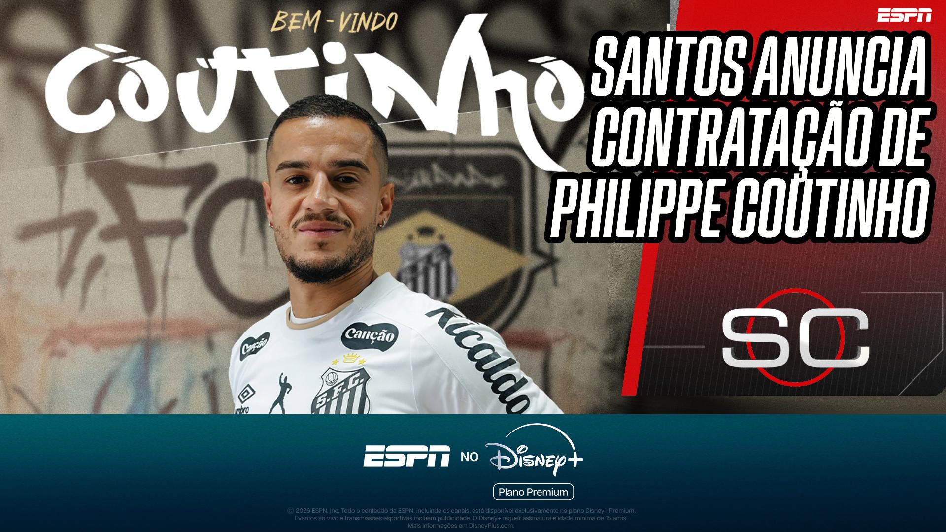 Santos anuncia Philippe Coutinho como 5° reforço da janela; VEJA detalhes