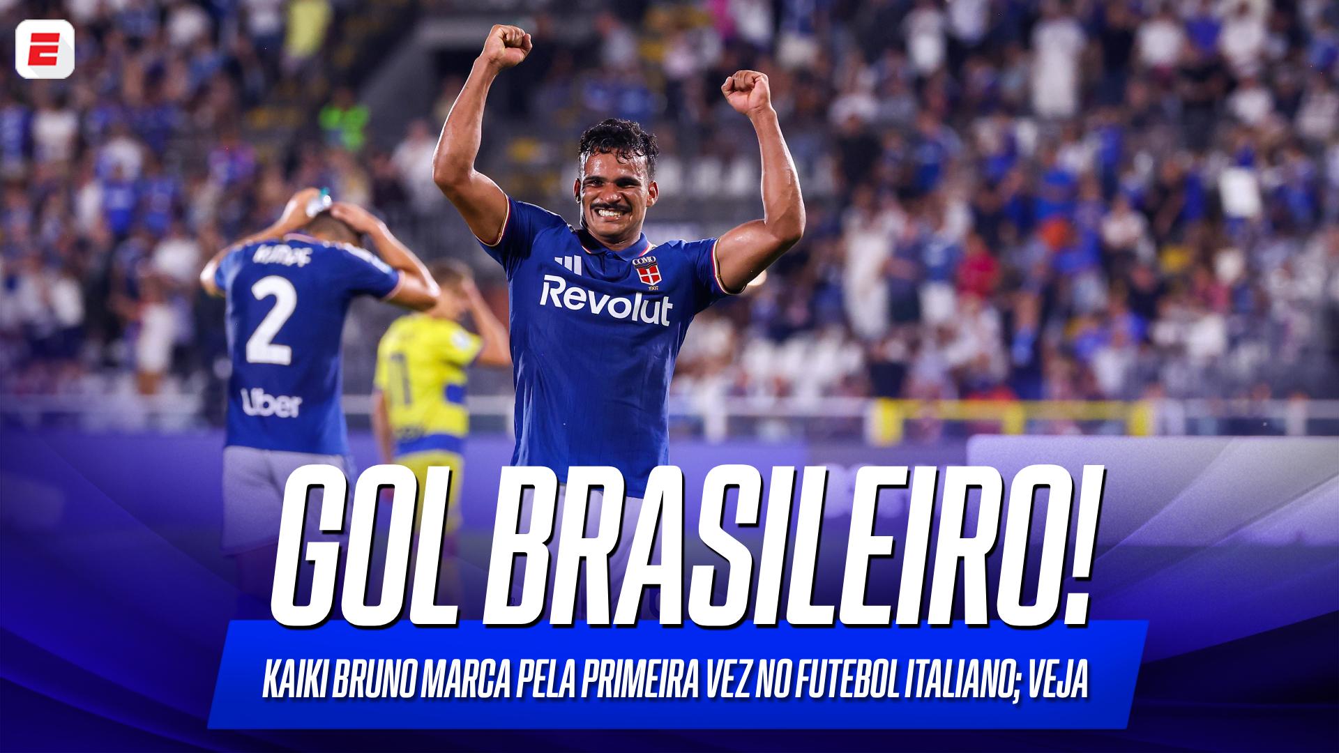 Kaiki Bruno, ex-Cruzeiro, marca pelo Como em vitória contra o Parma; VEJA