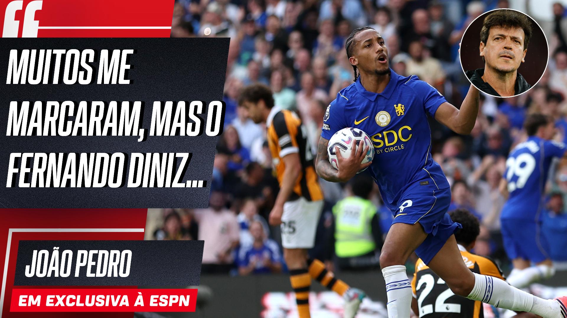 João Pedro relembra técnicos que marcaram sua carreira e cita Fernando Diniz: 'Ele tem esse jeito dele, mas me ajudou bastante'