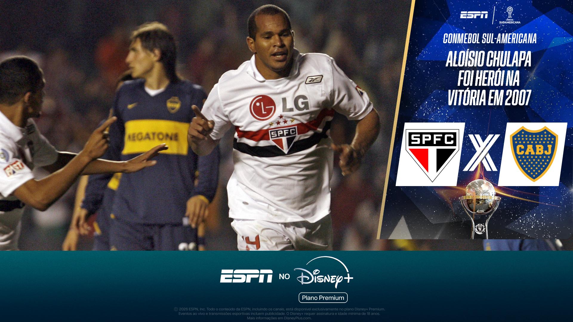 Herói em 2007, Aloísio relembra gol contra o Boca Juniors: 'Quando armo a capa do Batman, nenhum zagueiro chega'