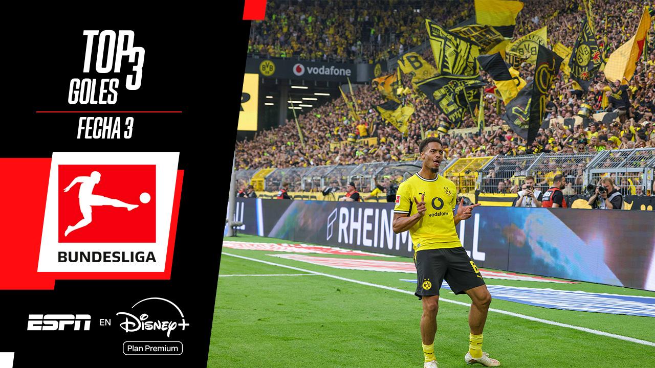 Los tres mejores goles de la tercera fecha de la Bundesliga