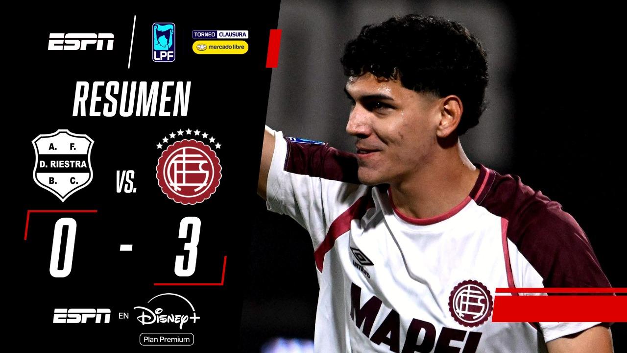 Con doblete de Wlk, Lanús goleó 3 a 0 en la casa de Riestra