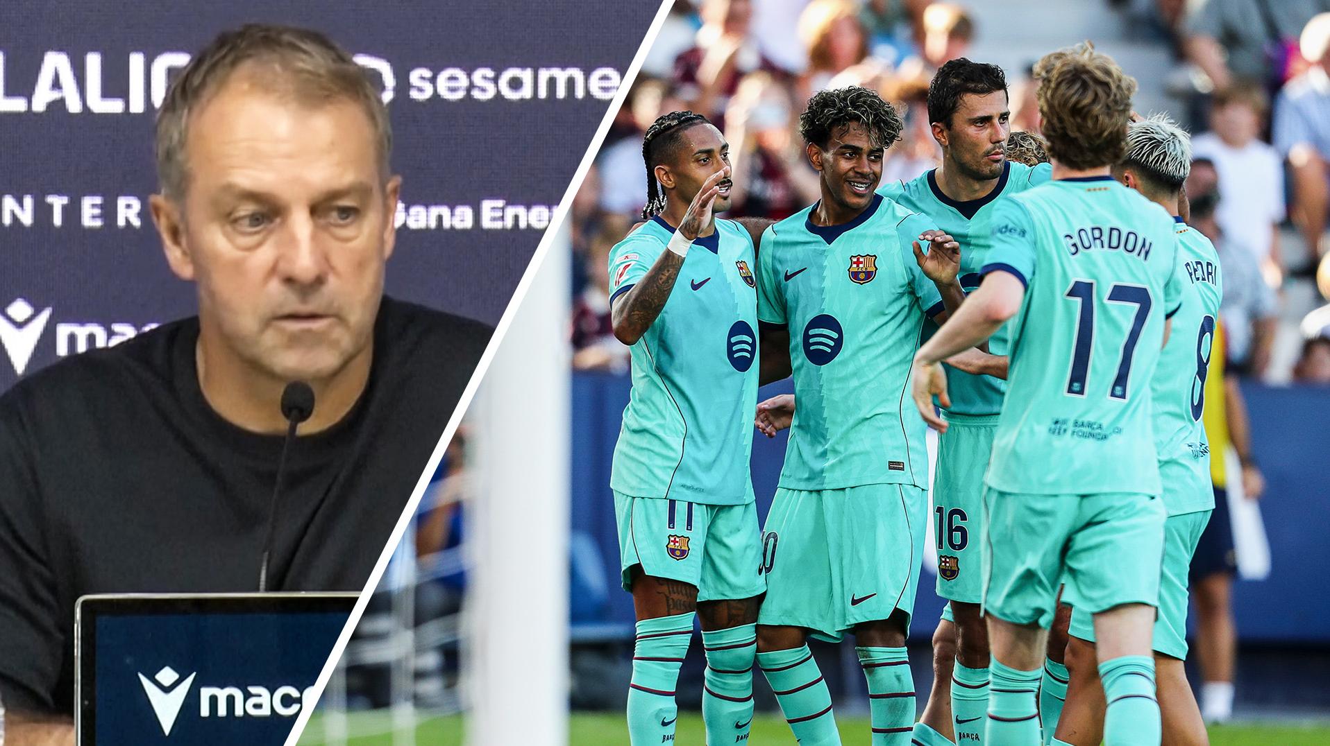 Flick: Barcelona's performance against Levante was not the best
