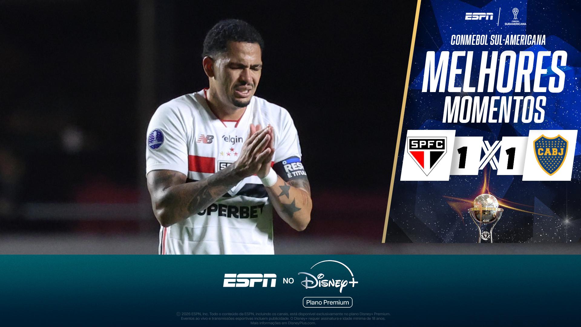 São Paulo empata com o Boca Juniors no Morumbis e está eliminado da Sul-Americana; VEJA como foi