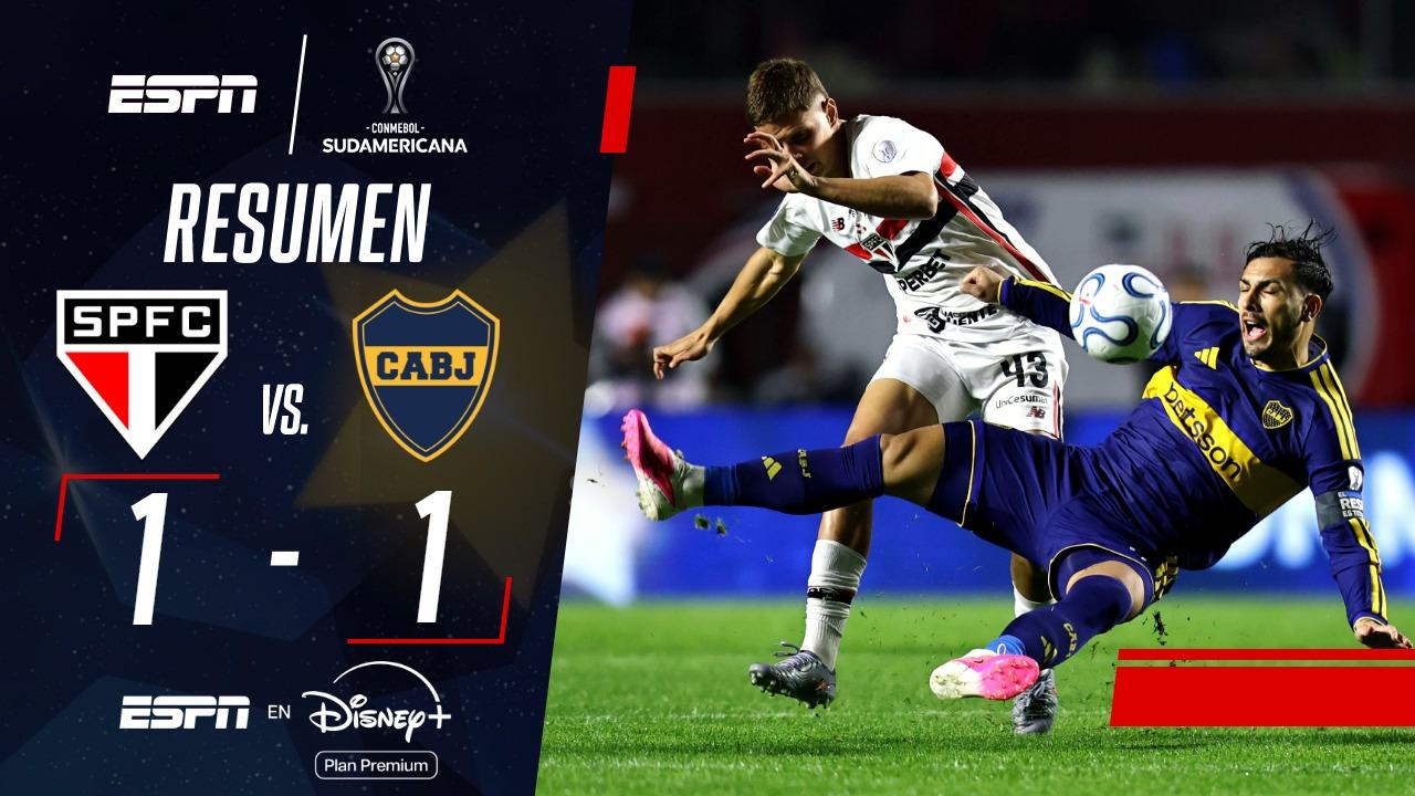 ¡Boca igualó ante Sao Paulo en el Morumbi y accedió a la semifinal de la Sudamericana!