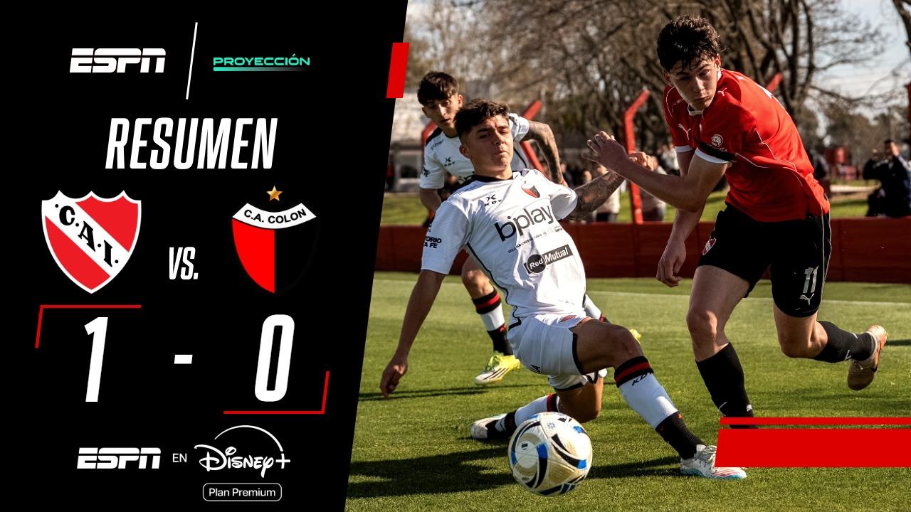Independiente se impuso ante Colon y sigue en lo más alto del Torneo Proyección